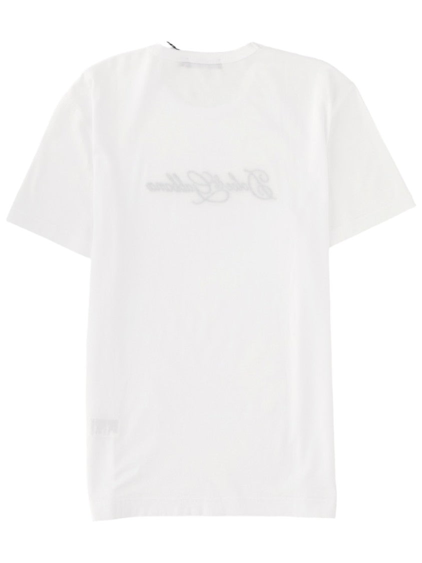 Dolce & Gabbana Short-Sleeve Signature Logo Cotton T-Shirt