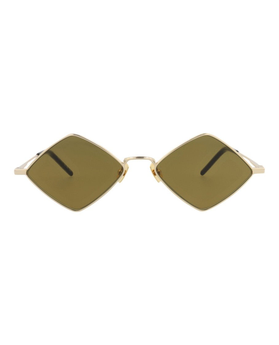 Saint Laurent Square-Frame Metal Sunglasses
