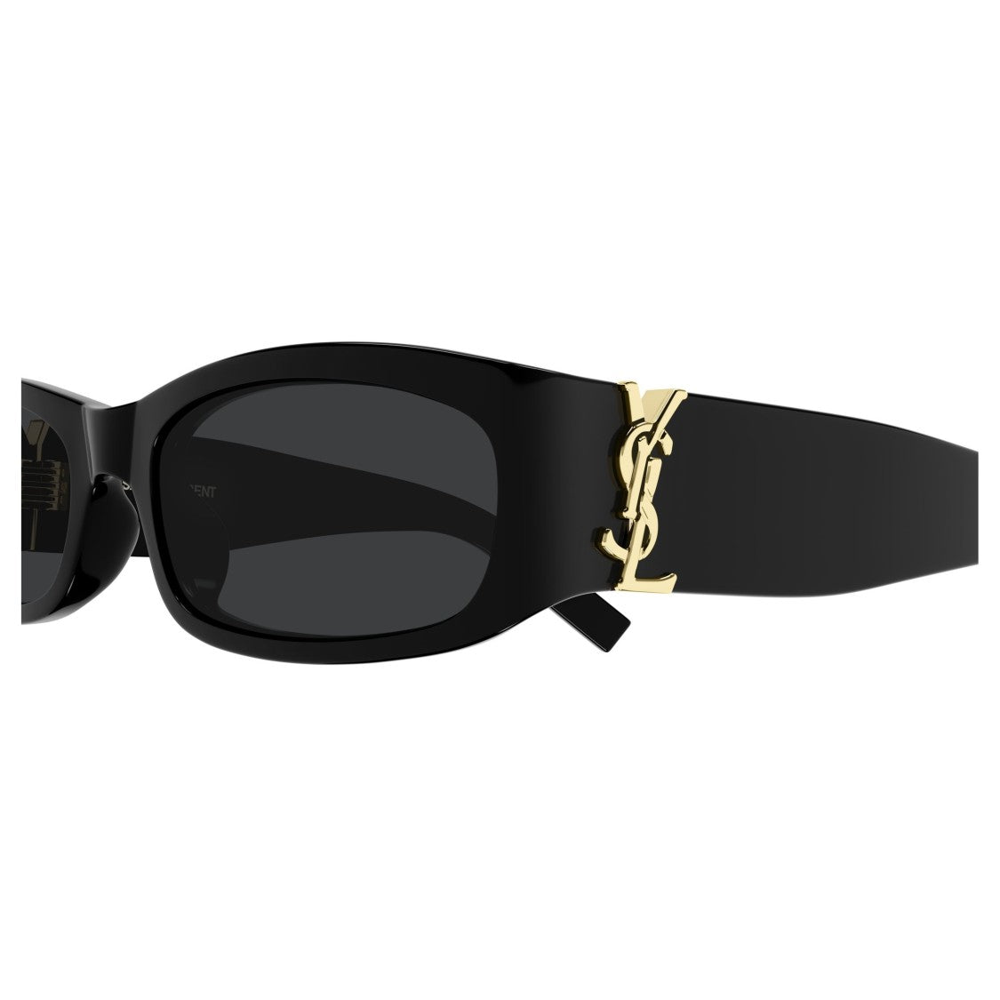 Saint Laurent Rectangular Sunglasses With Gold-Tone Logo Detail