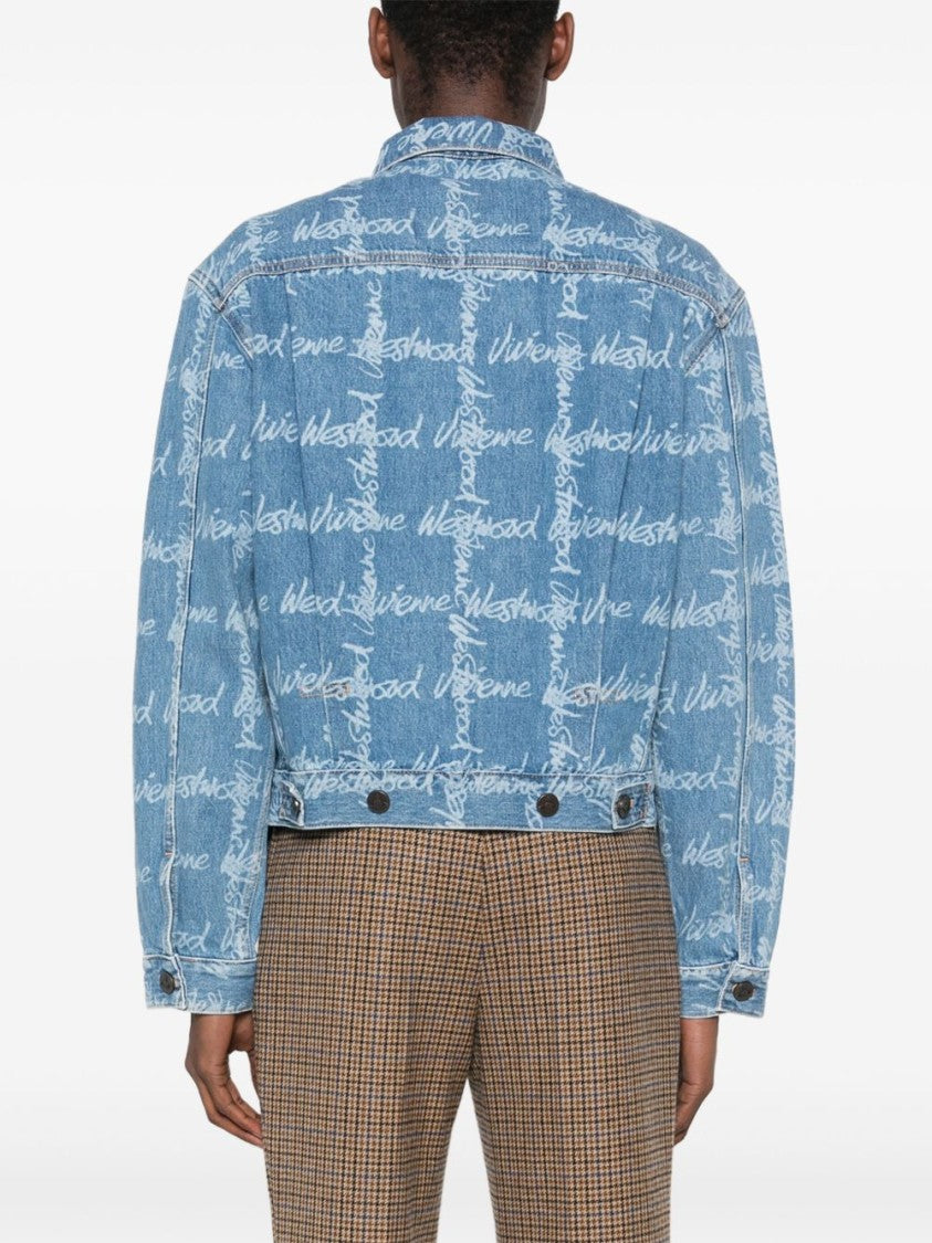 Vivienne Westwood Light Blue Button Jetted Pocket Jacket