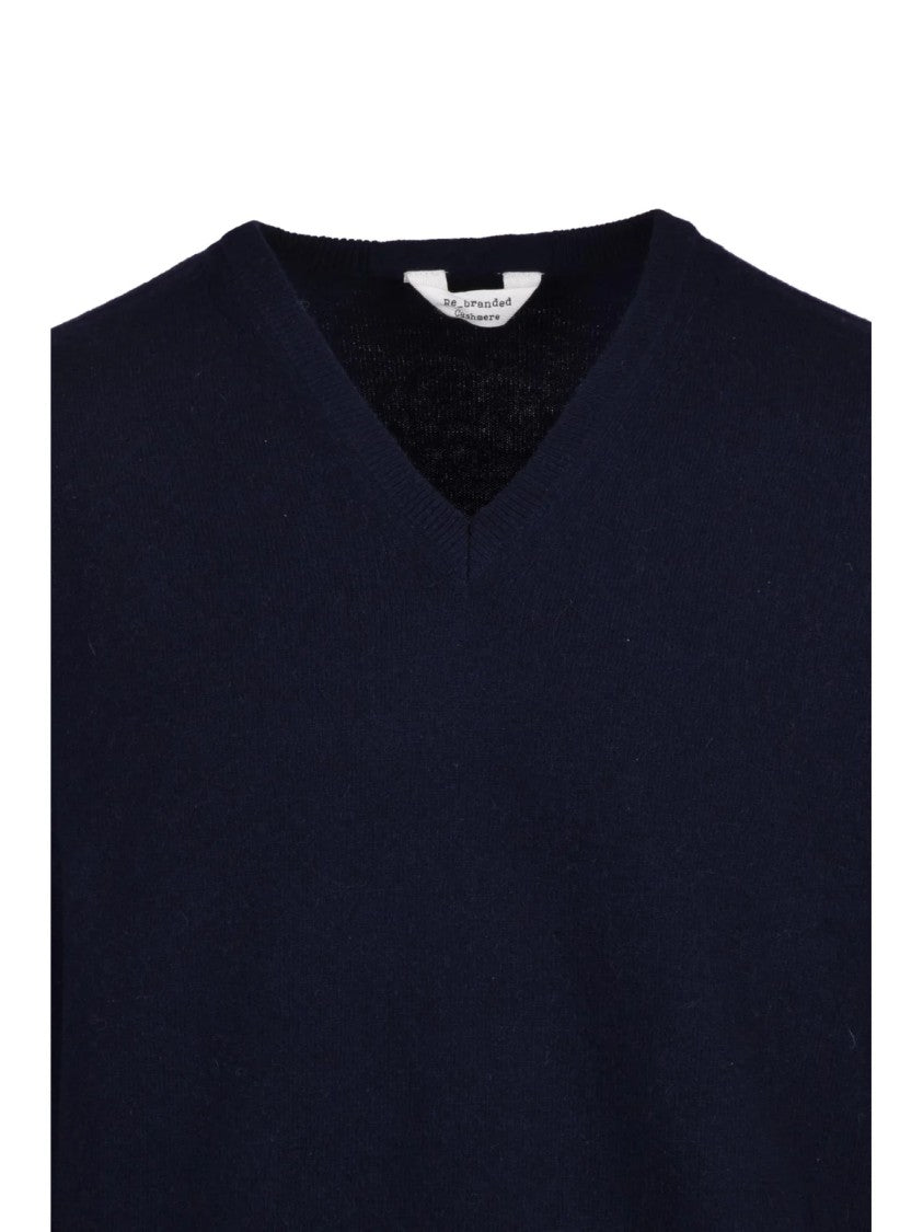 Re_Branded Cashmere-Blend V-Neck Sweater