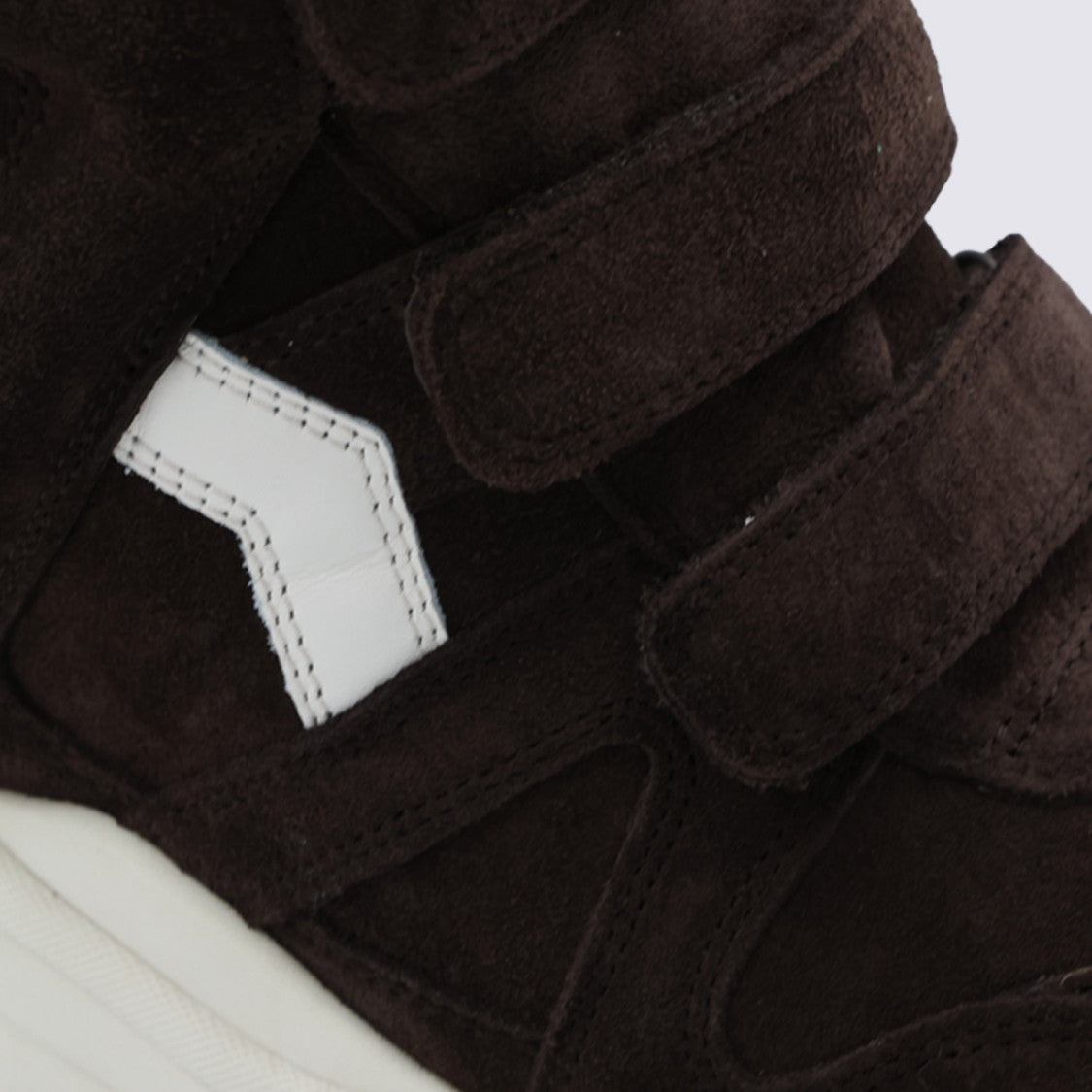 Isabel Marant High-Top Sneakers With Padded Collar And Chevron Detail