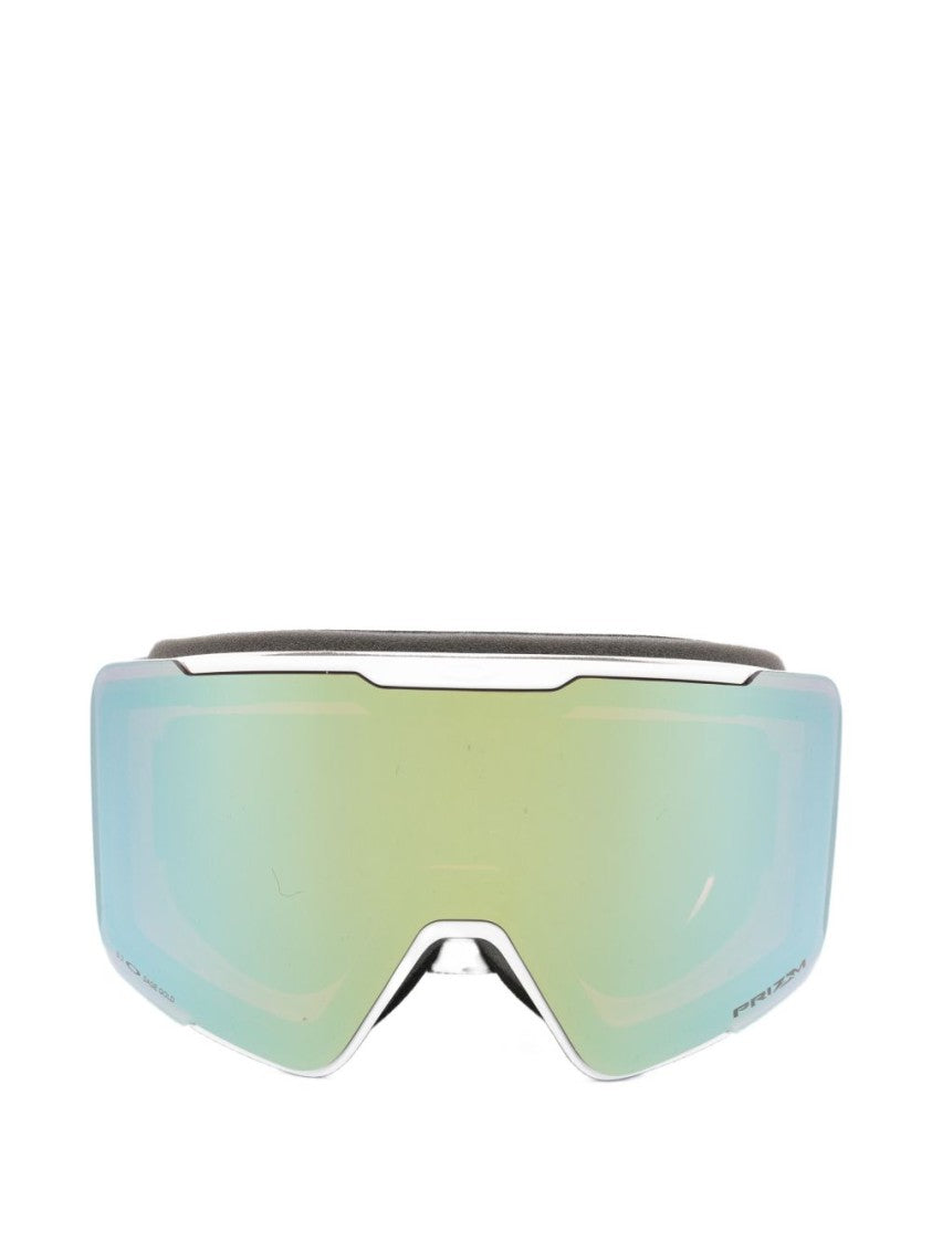 Oakley Wide Single-Lens Sunglasses With Iridescent Finish