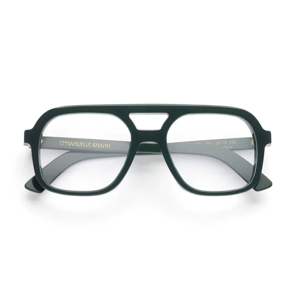 Emmanuelle Khanh Massa Pilot-Shape Glossy Forest Green Frames