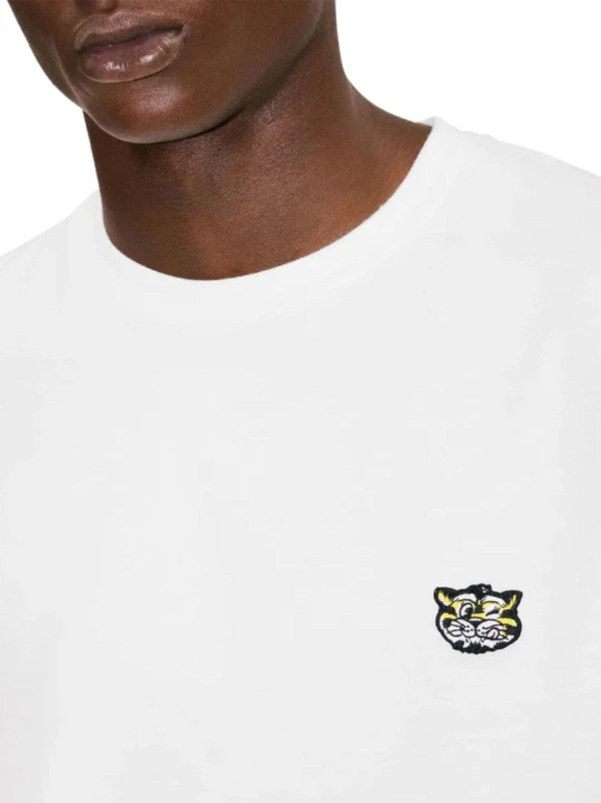 Kenzo Wild Tiger White Embroidered T-Shirt