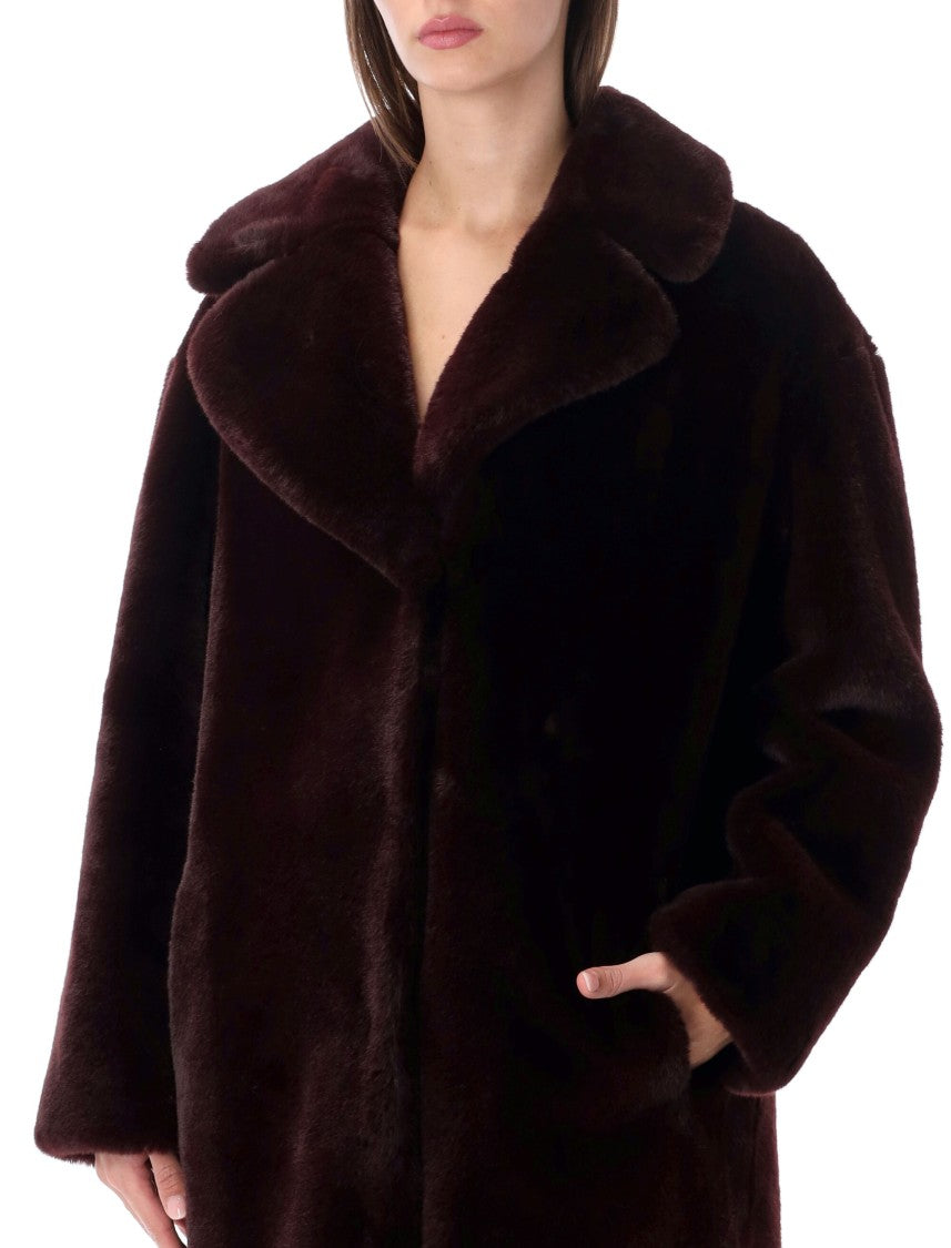 Stand Studio Camille Cocoon Plush Coat