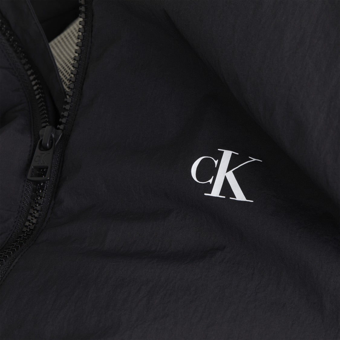 Calvin Klein Polyamide Jacket With Elevated Collar