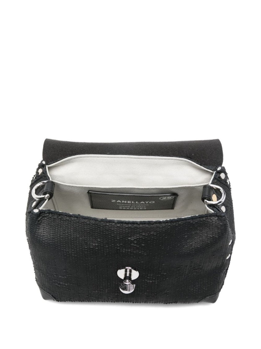 Zanellato Textured Black Leather Handbag