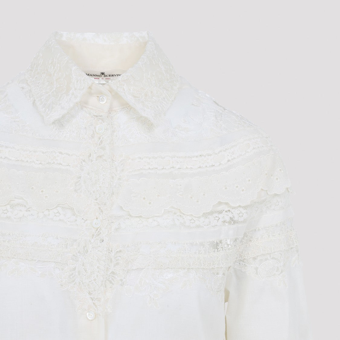 Ermanno Scervino White Cotton Shirt