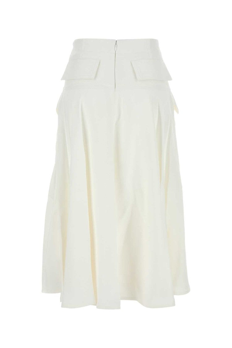 Bottega Veneta White Viscose Blend Skirt