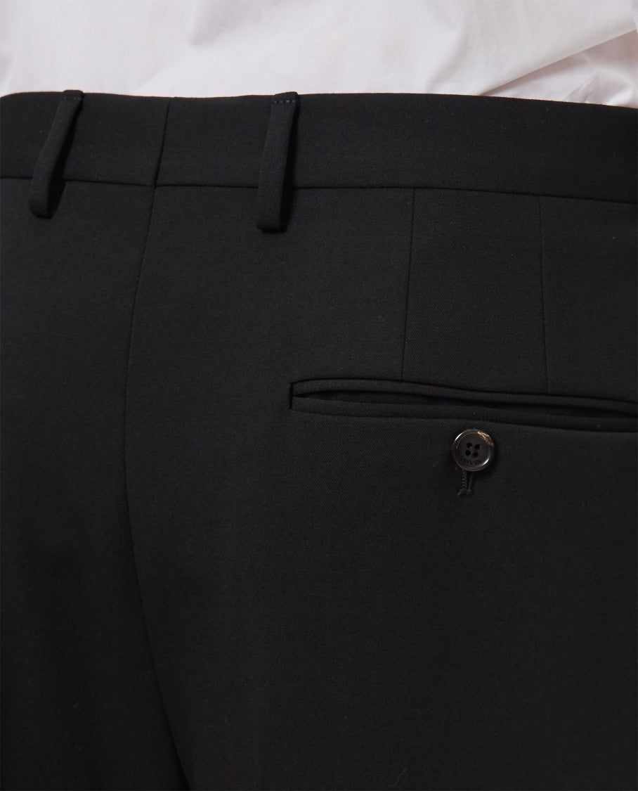Lanvin Straight Leg Wool Trousers