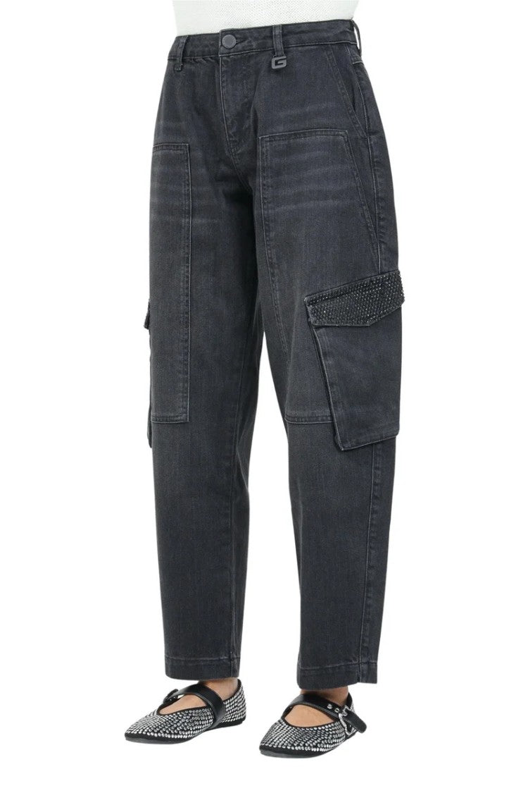 Gaëlle Washed Black Relaxed Fit Gaëlle Jeans