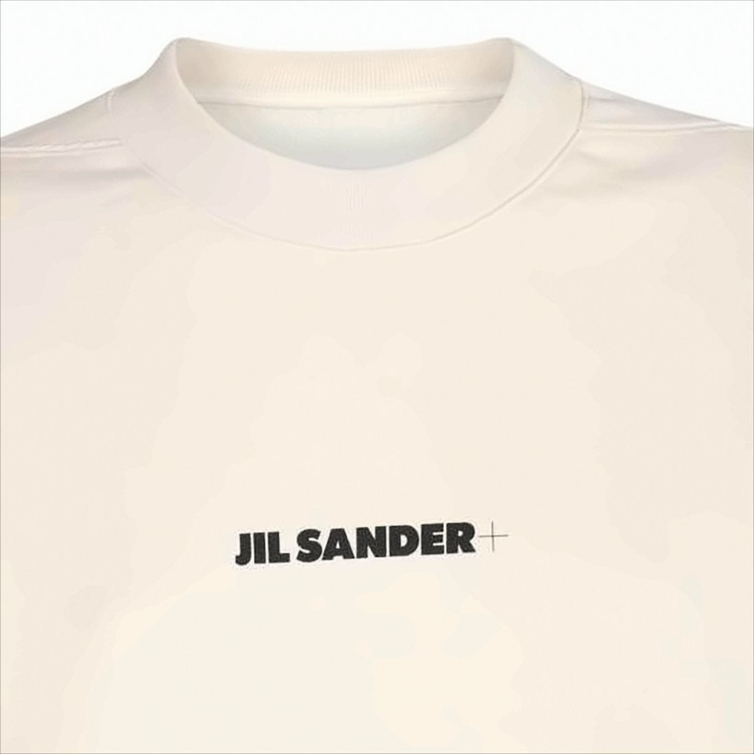 Jil Sander Minimalist Long-Sleeve Crewneck Shirt With Centered Logo