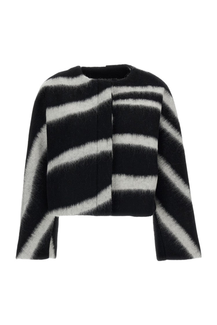 Irie' Multicolor Striped Cropped Boxy Jacket