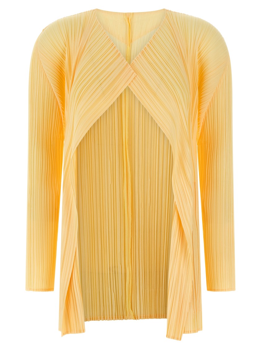 Pleats Please Issey Miyake Mellow Pleats' Cardigan