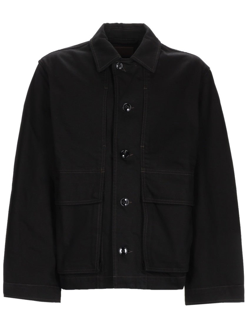 Lemaire Boxy Cropped Seam Detail Jacket