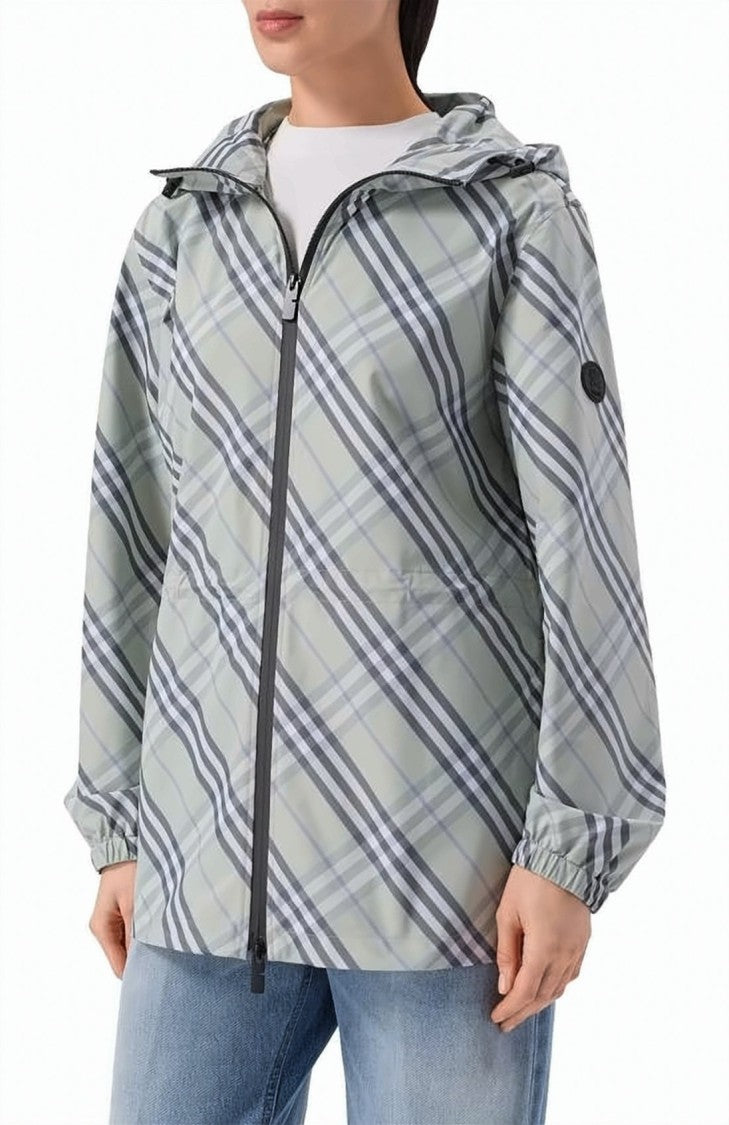 Burberry Lightweight Hooded Jacket With Adjustable Waist