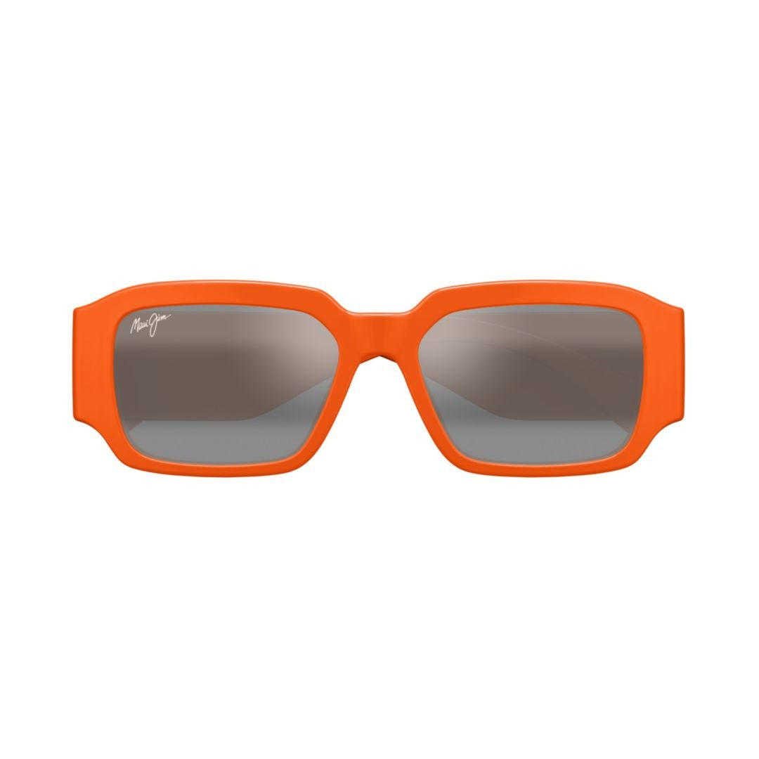 Maui Jim Orange Kupale Plastic Rectangular Sunglasses