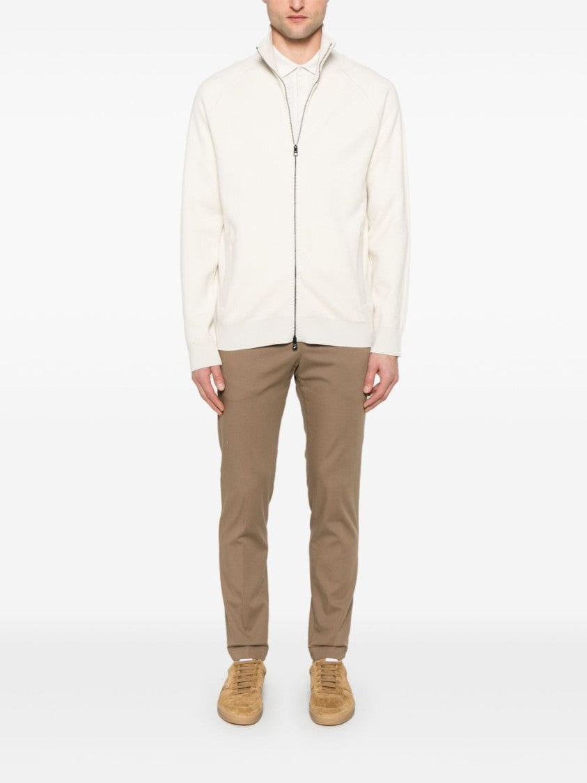 Boss High Neck White Sweater