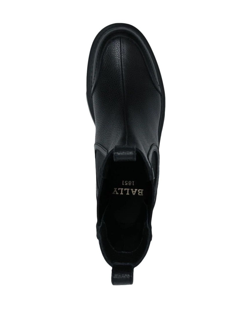 Bally Ginny Flat Calf Grained Boots