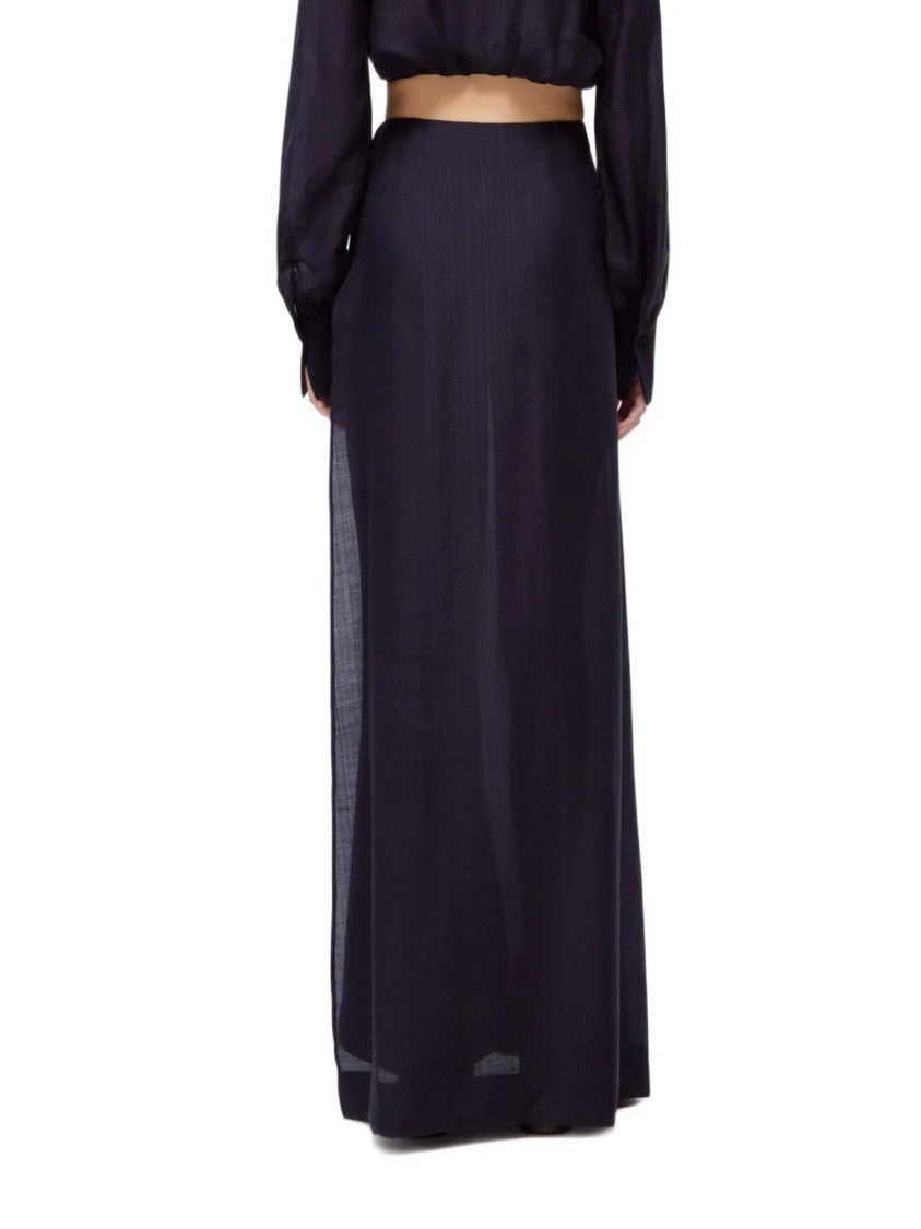 Blugirl Wide-Leg Lyocell Side Tie Skirt