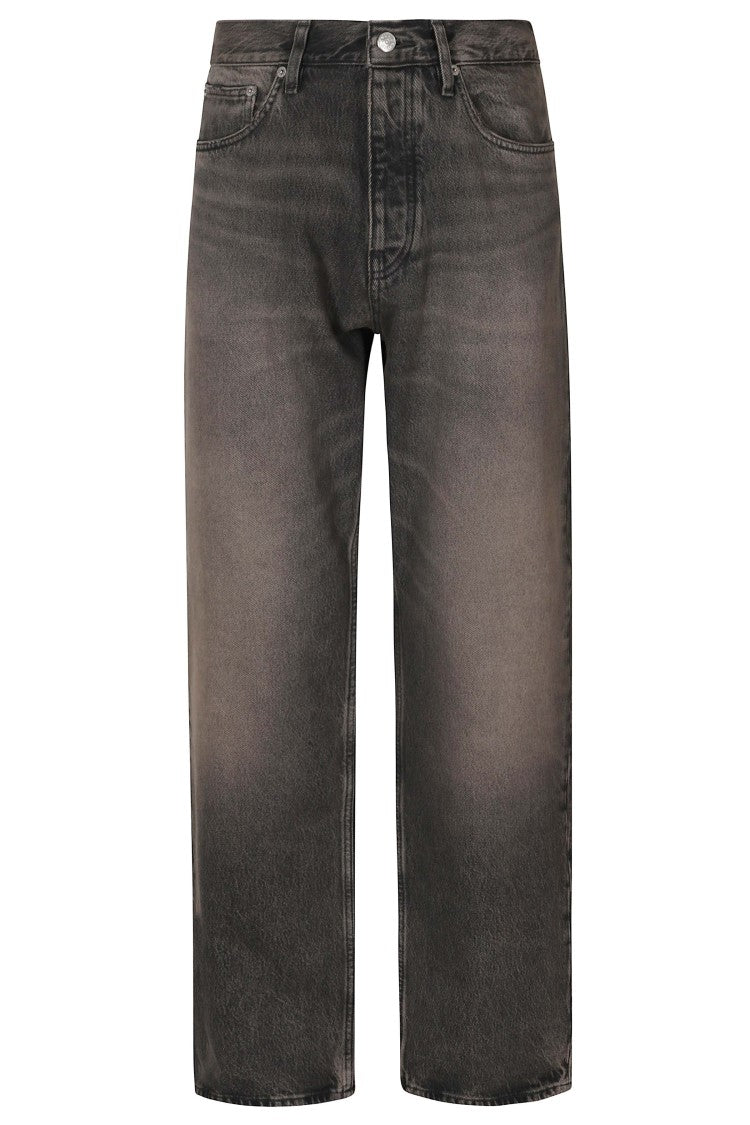Sunflower Dirty Tint Wide-Weave Organic Denim Loose Jeans