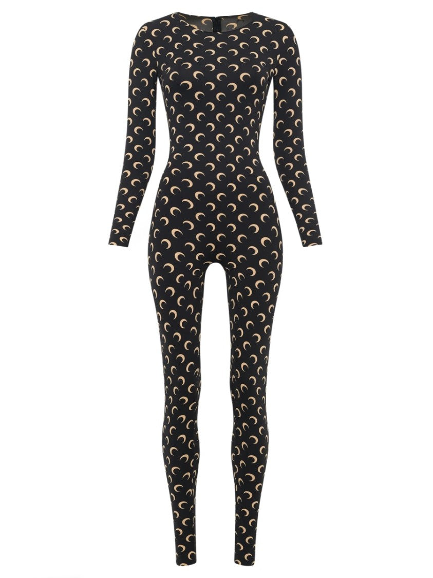 Marine Serre Moon Polyamide Crescent Jumpsuit