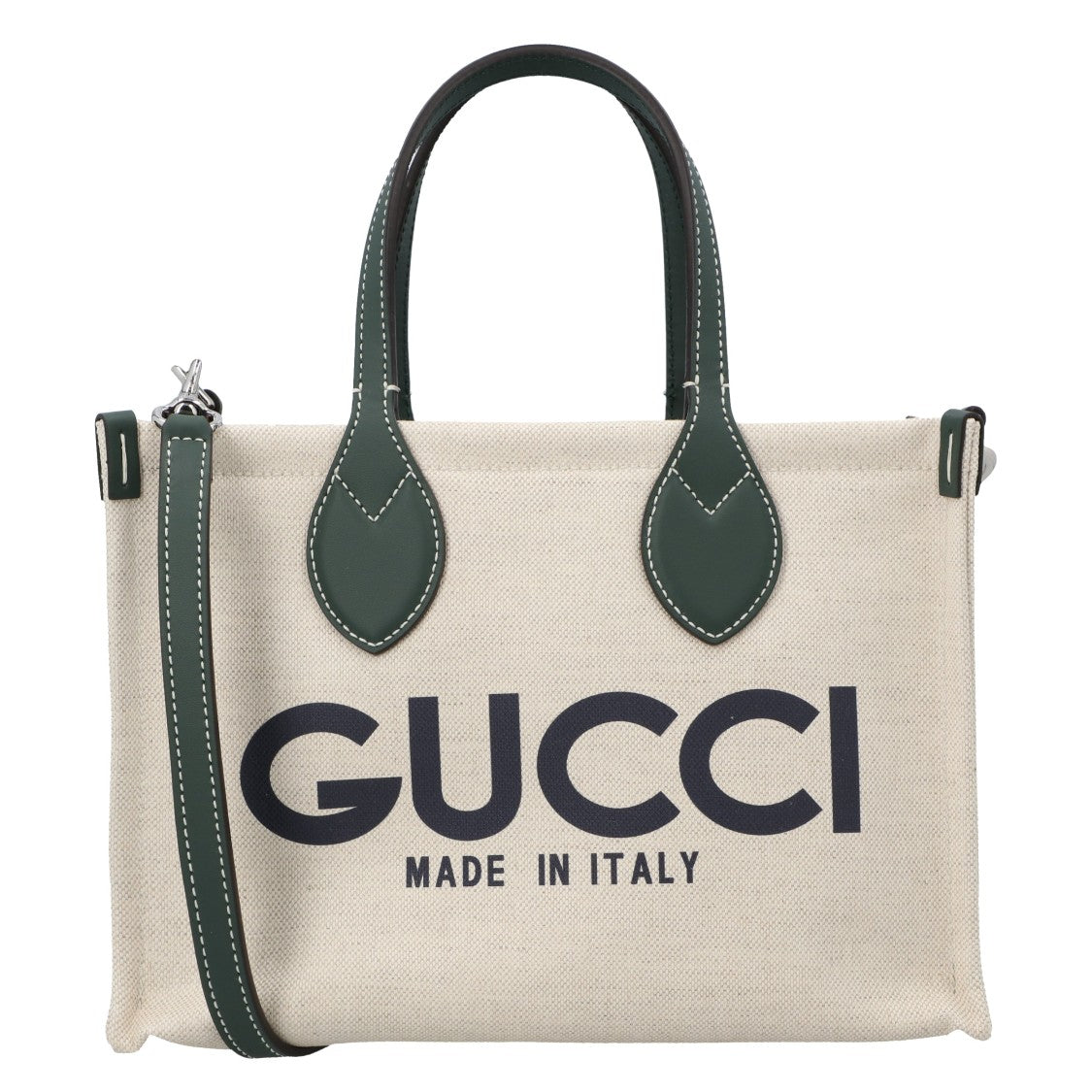 Gucci Small Tote Bag With Print Green