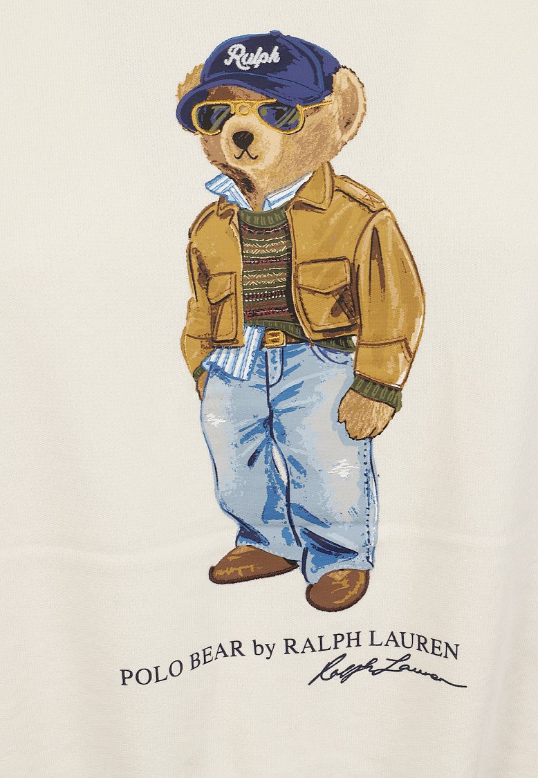 Polo Ralph Lauren Hooded Cotton Bear Print Sweatshirt