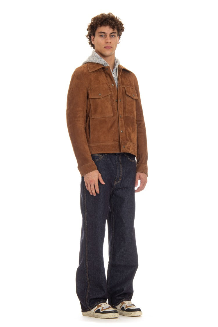 Salvatore Santoro Suede Trucker Jacket