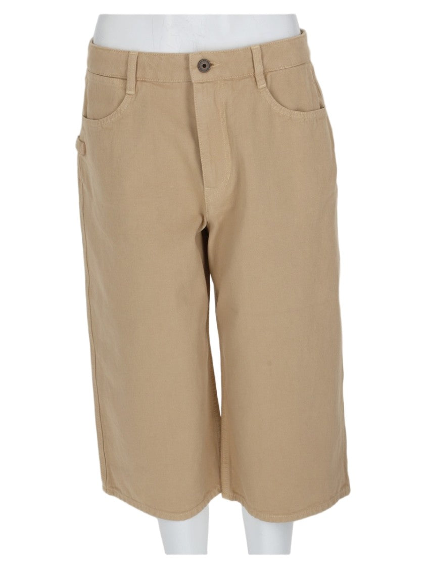 Lemaire Beige Mid-Length Cotton Shorts