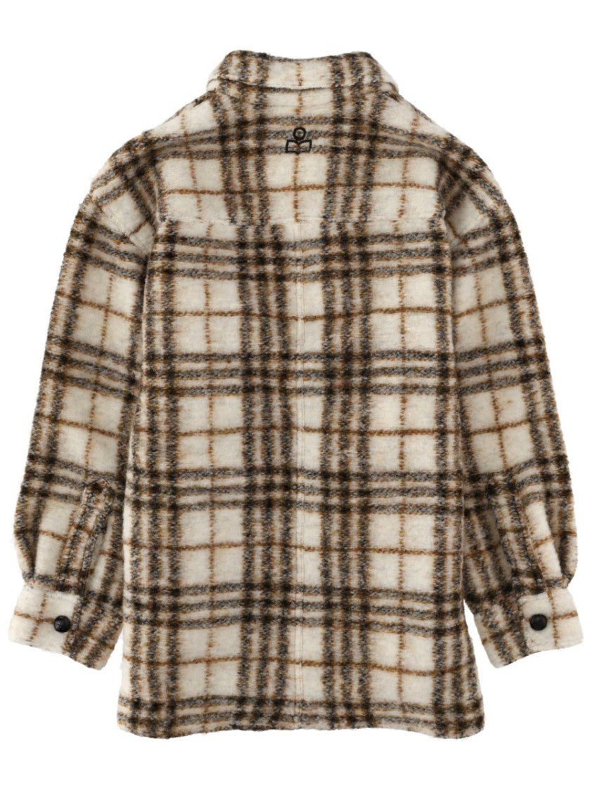 Isabel Marant Étoile Harveli Plaid Rounded Hem Shirt