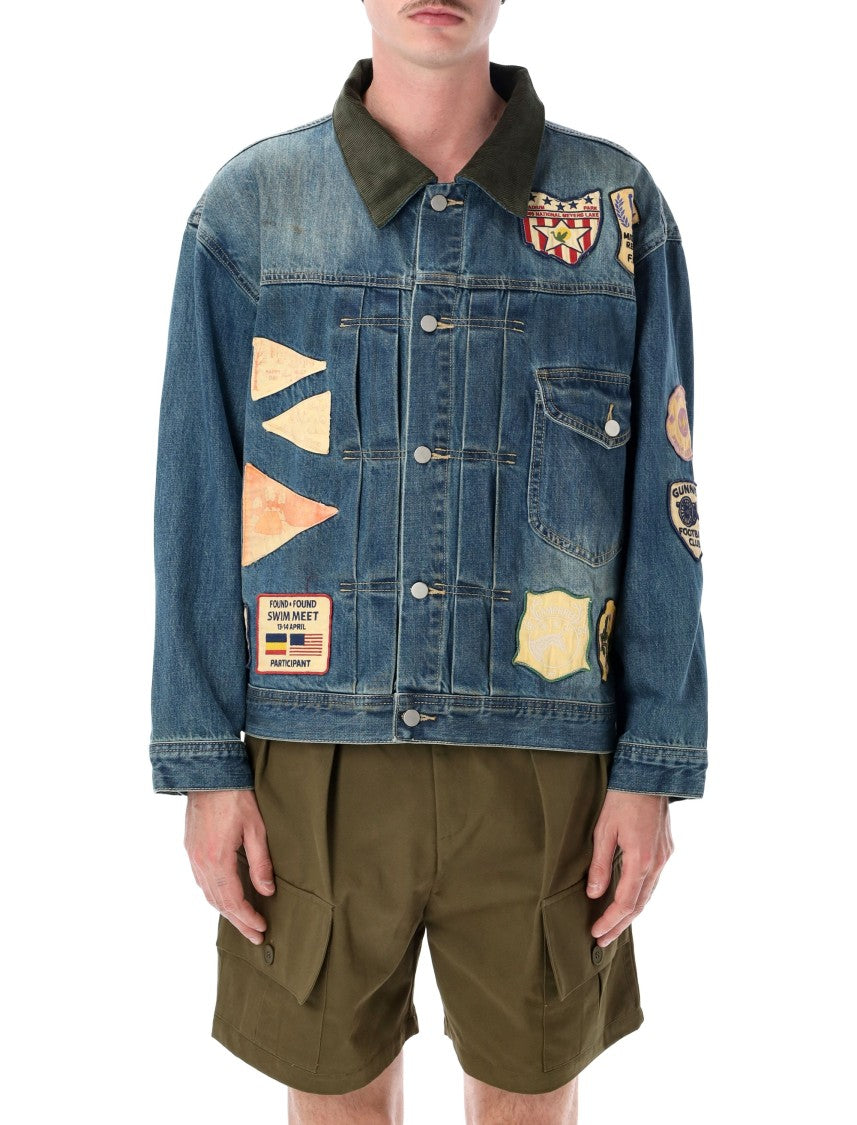 Found Patch Denim Jacket Patches Casual Jacket