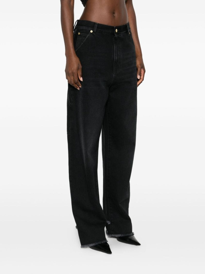 Darkpark Wide-Leg Denim Jeans With High Waist
