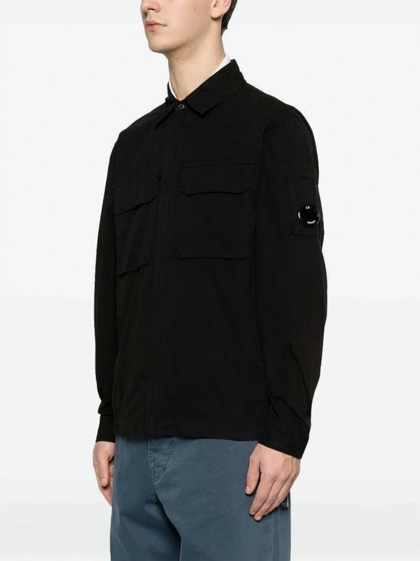 C.P. Company Organic Gabardine Zip Lens Overshirt