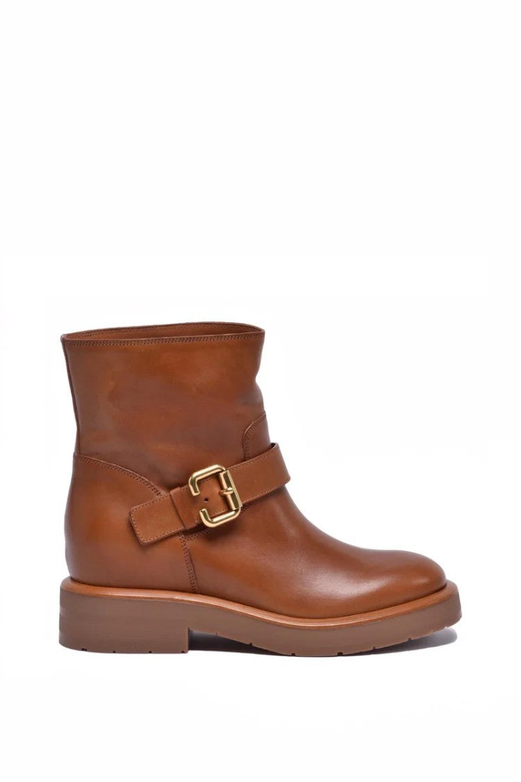 Chloé Biker Ankle Boot - Brown
