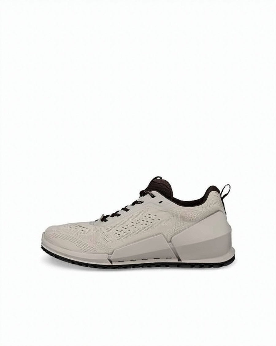 Ecco Streamlined Textile Sneakers With Perforated Detailing