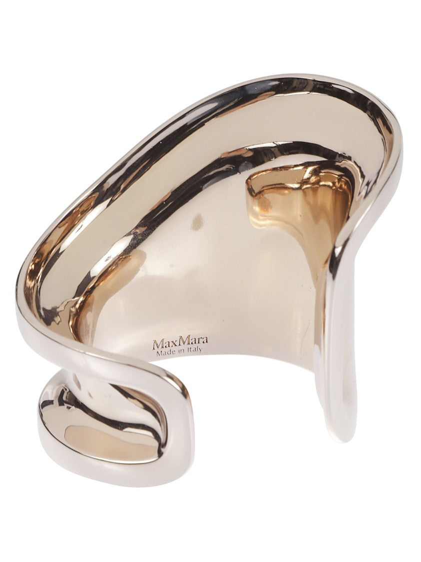 Max Mara Sculptural Wide Cuff Bracelet