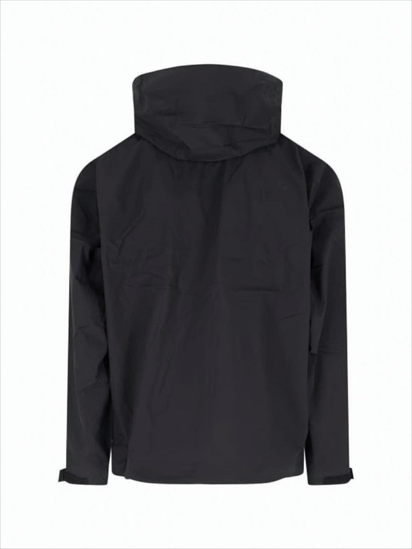 Goldwin Black Nylon Jacket With Hood
