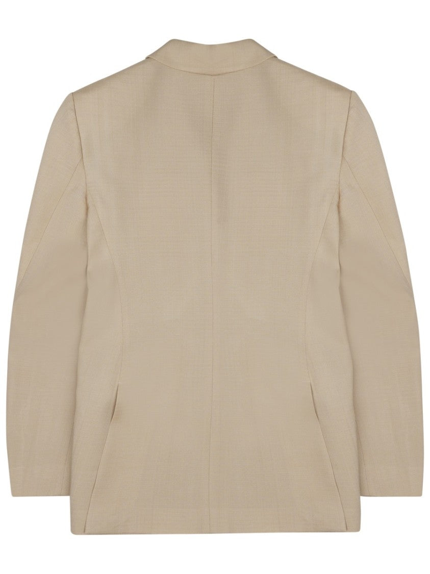 P.A.R.O.S.H. Double-Breasted Structured Jacket With Wide Lapels