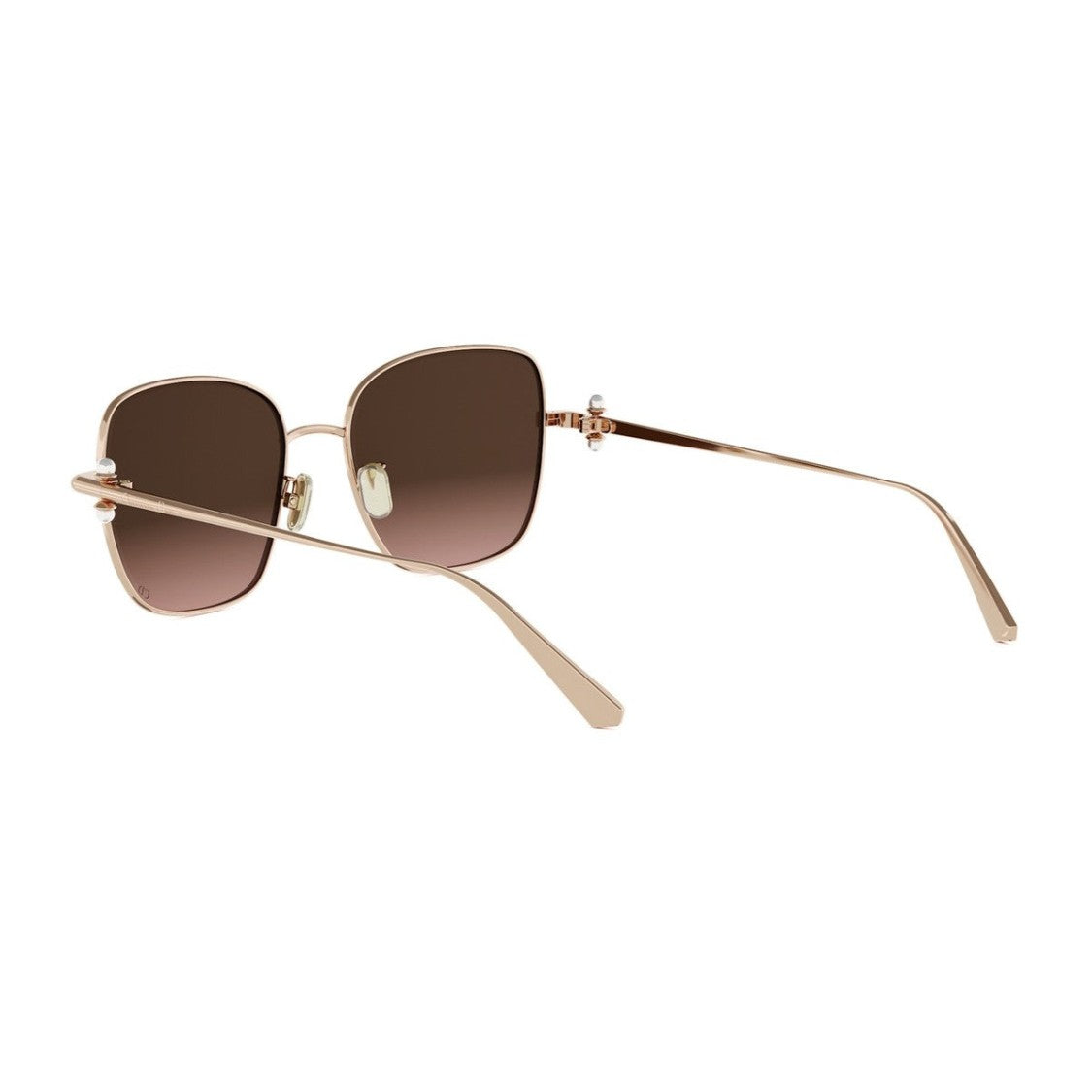 Dior Rose Gold Diortribales S1u Metal Square Sunglasses