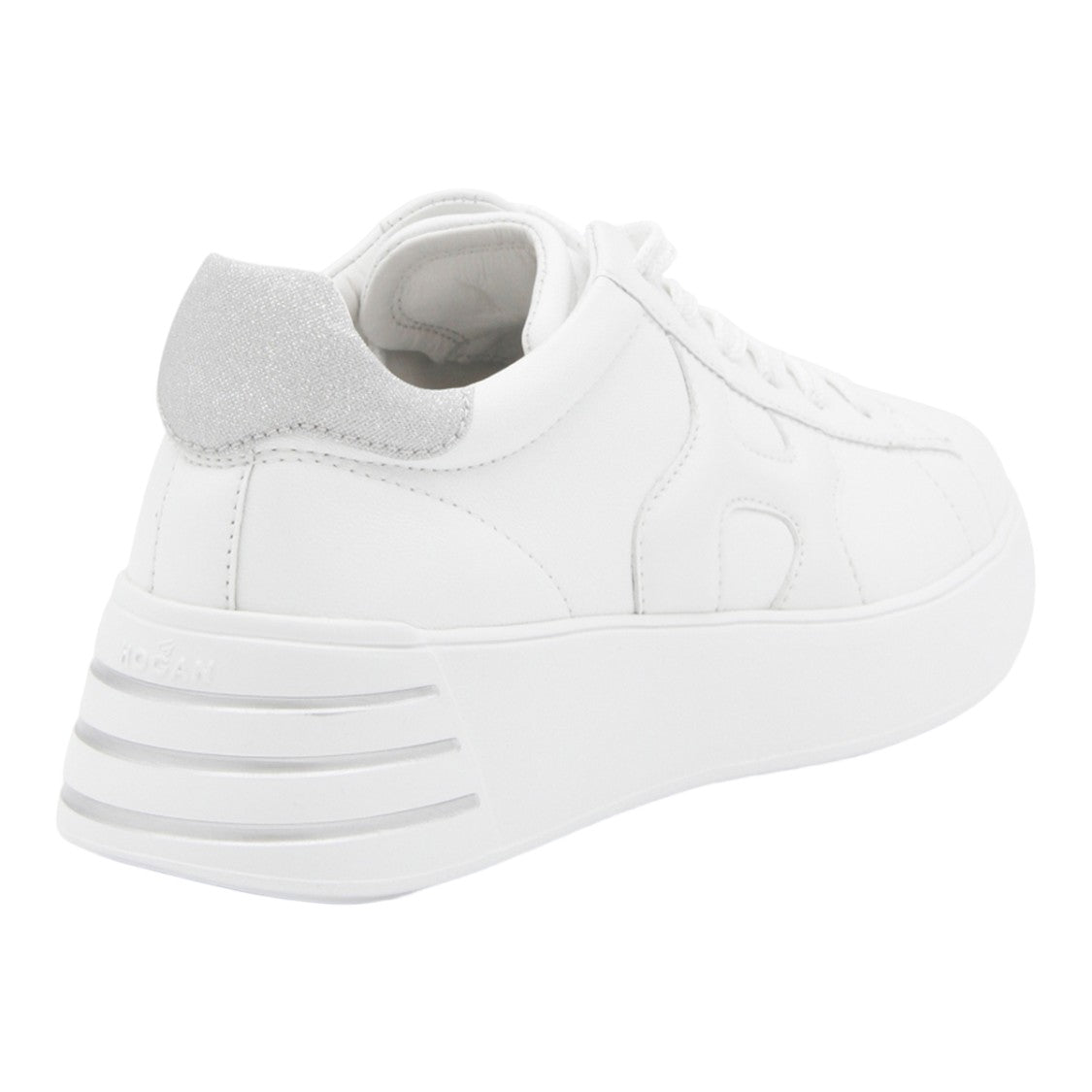 Hogan White Sneakers With Thick Platform Sole