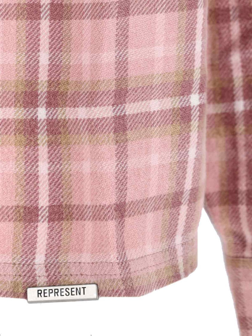 Represent Classic Button-Down Shirt In Vibrant Pink
