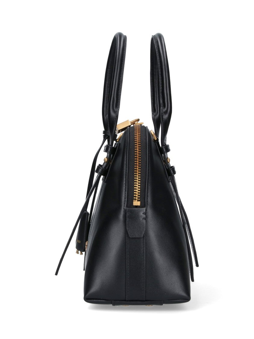 Pinko Structured Black Handbag With Clean Lines
