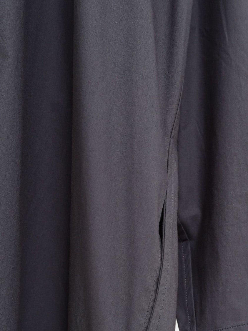 The Frankie Shop Black Loose-Fitting Classic Collar Shirt Dress