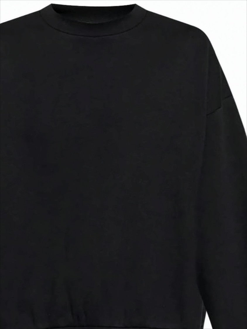 Fear Of God Black Fleece Pullover With Crew Neckline
