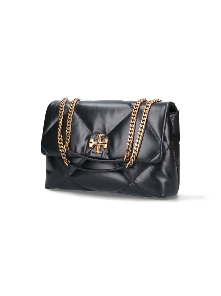 Tory Burch Black Kira Diamond Quilted Shoulder Bag