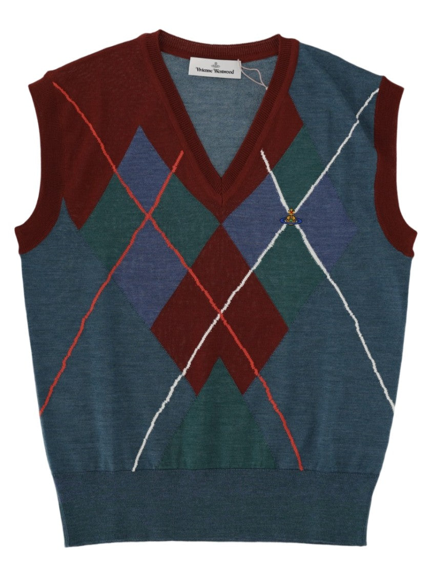 Vivienne Westwood Argyle Wool-Blend Sleeveless Vest
