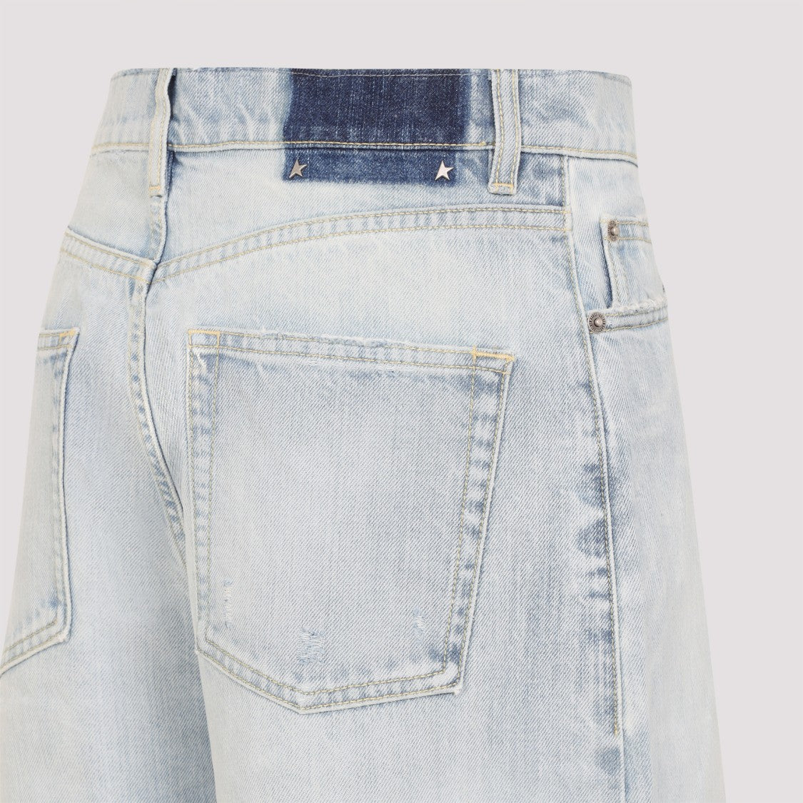 Golden Goose Relaxed Wide-Leg Jeans With Distressed Detailing