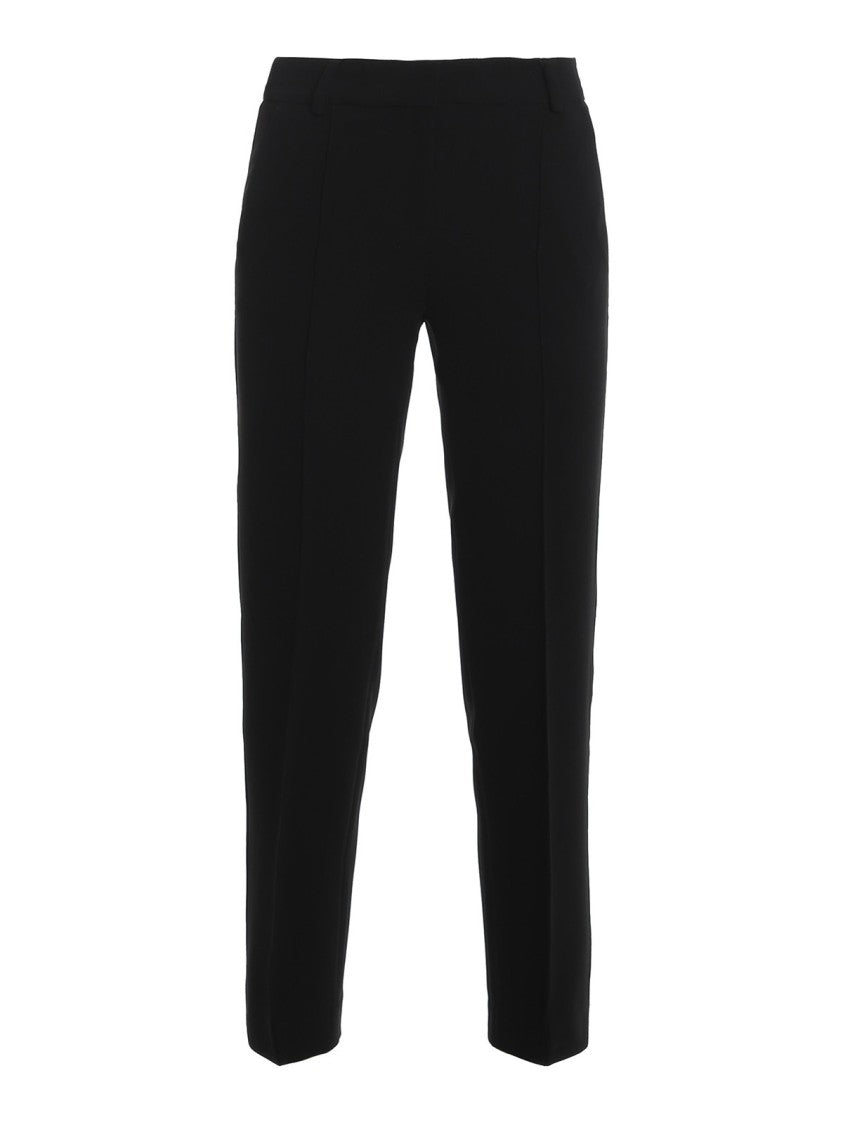 Michael Kors Tailored Straight-Leg Trousers With Structured Waistband